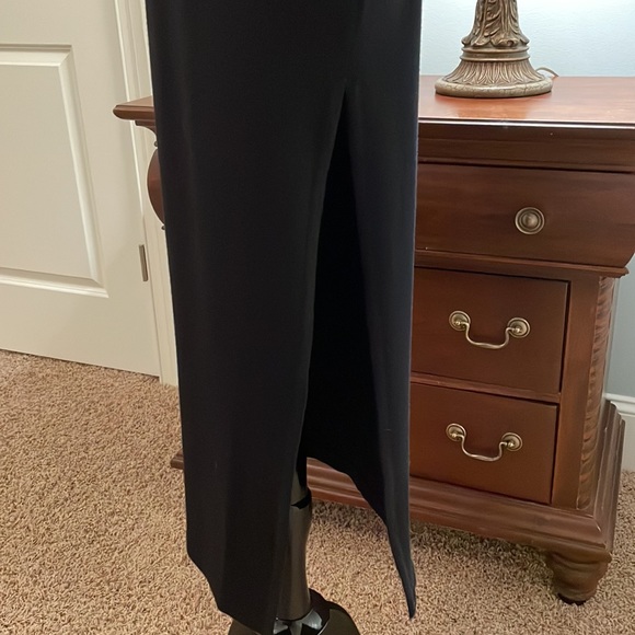 Black Dressy Dress with Jewels and sexy Back Deep V• Great For Holiday - Picture 6 of 16